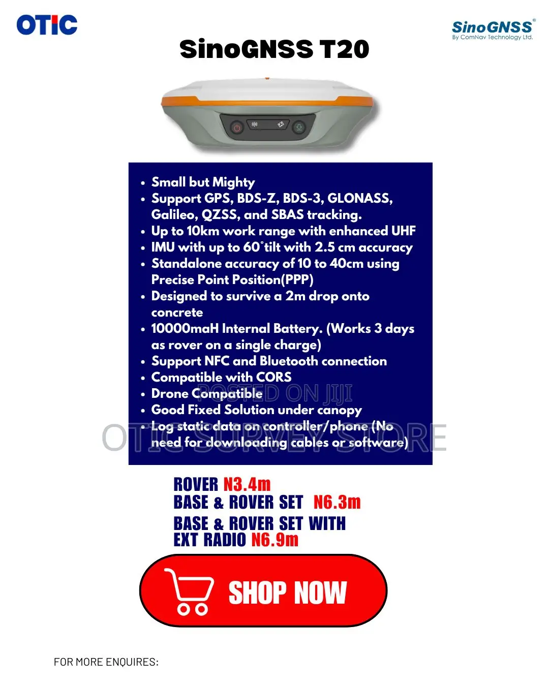 Sinognss N2/T20 RTK GNSS Receiver