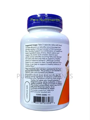 Now Candida Support – Gut Yeast Cleanse Supplement (90 Capsules)