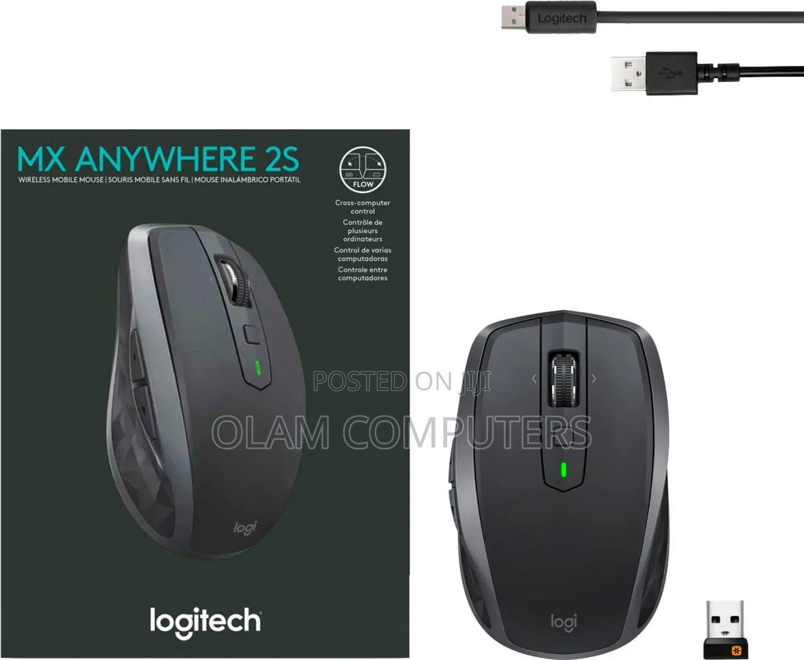 Logitech Anywhere 2s Bluetooth Edition Wireless Mobile Mouse