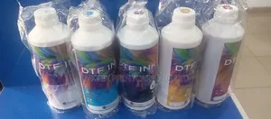 Rainjet Dtf Ink 1liter ( White, Bk, Cyan, Magenta, Yellow)