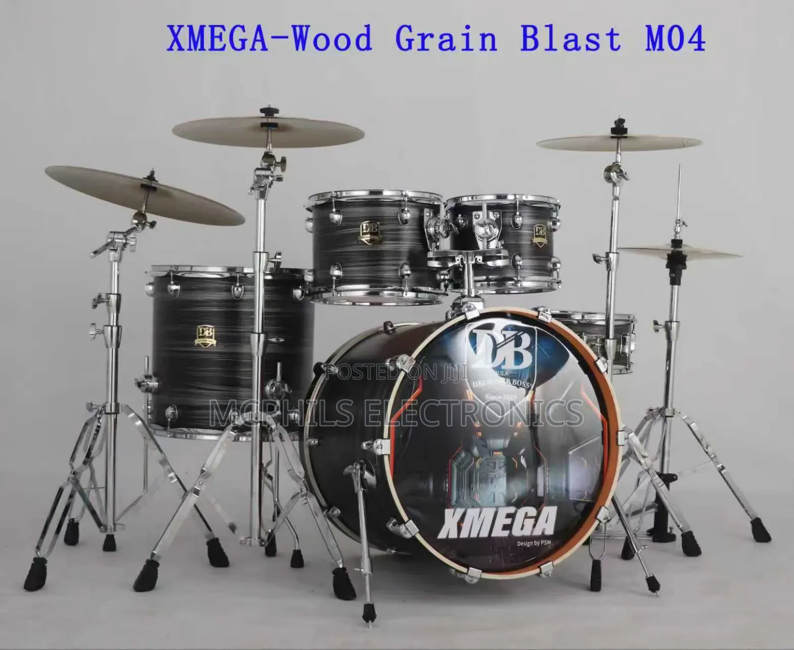 Latest Db 3-cymbals Xmega Professional Percussion Set