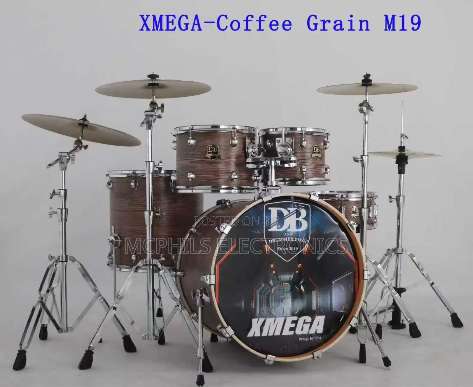 Latest Db 3-cymbals Xmega Professional Percussion Set