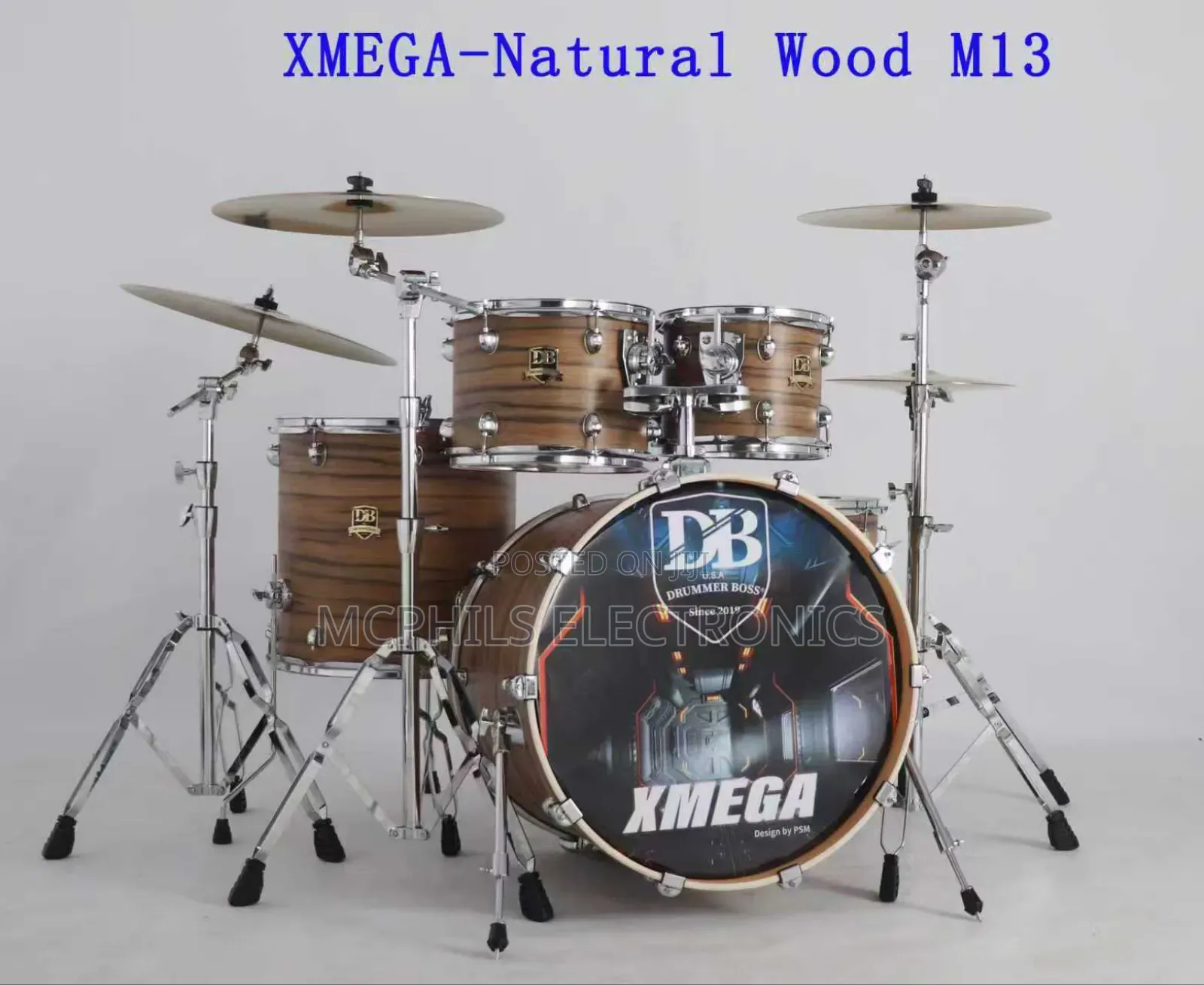 Latest Db 3-cymbals Xmega Professional Percussion Set