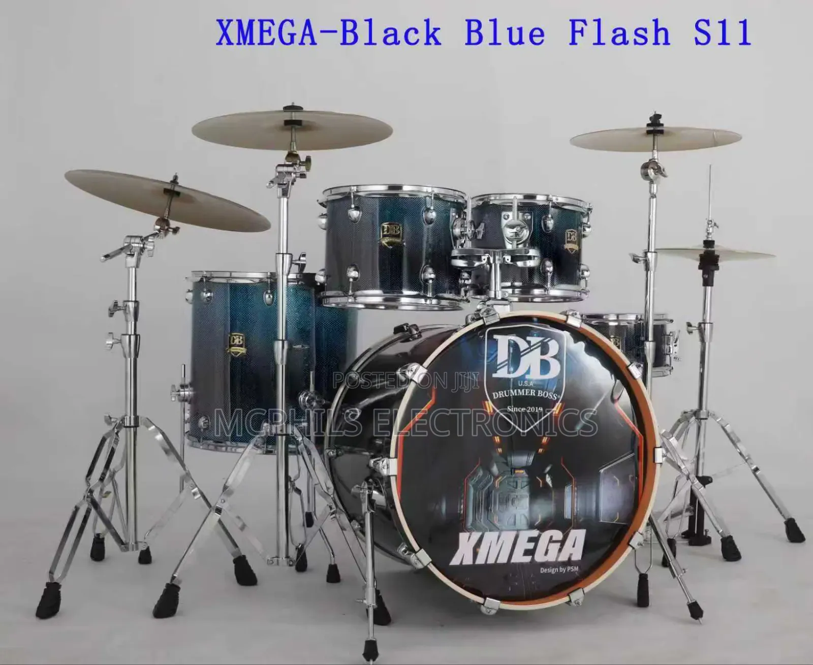 Latest Db 3-cymbals Xmega Professional Percussion Set