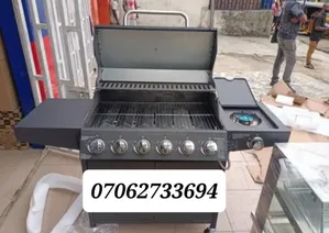 6 Burner Gas Barbeque With Side Stove