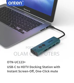 Onten Usb-C to HDTV Adapter With 3-Port Hub Otn-Uc123