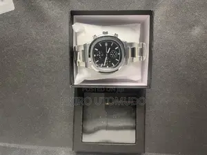 Crrju Men's Watch, a Multifunctional Stainless Steel Quartz Watch