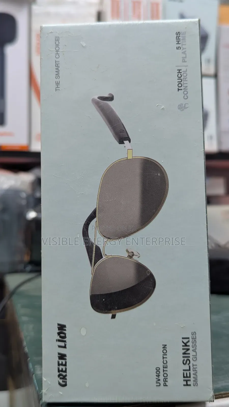 Green Lion Helsinki Smart Glasses - Black