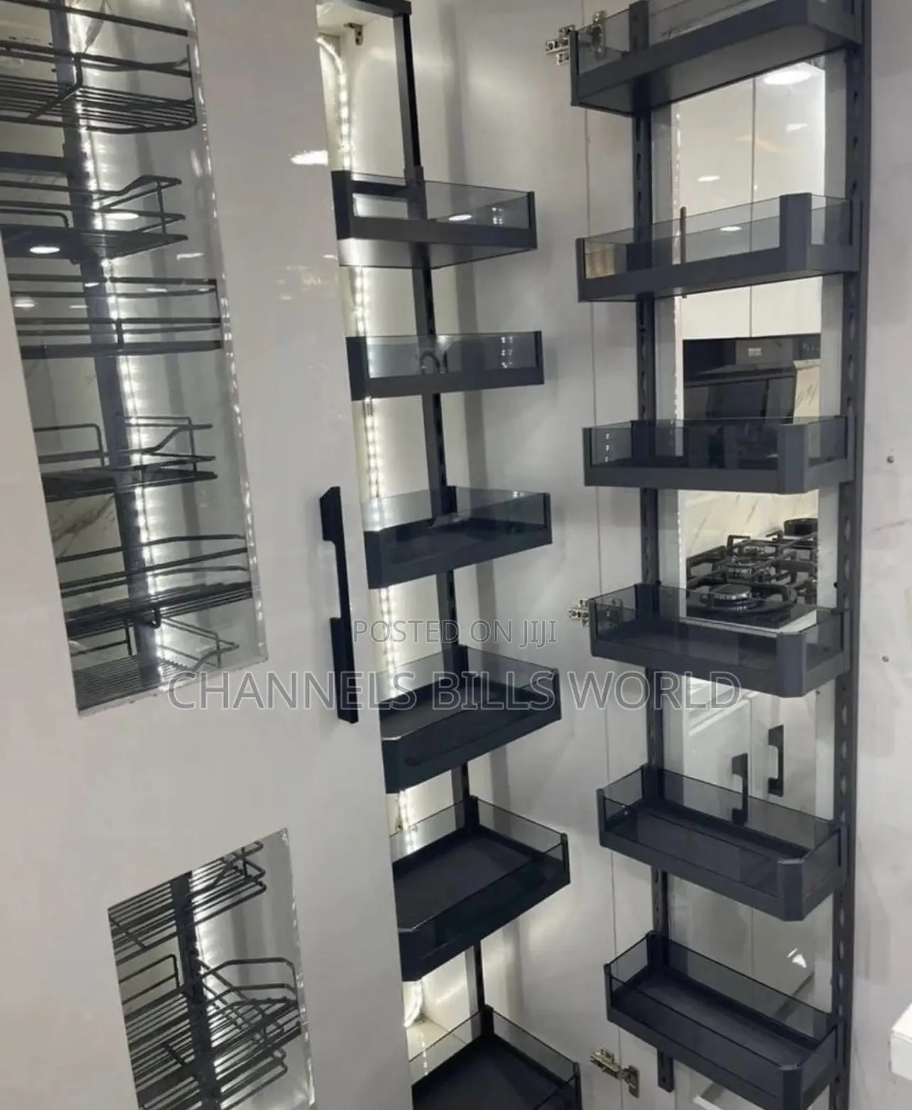 Glass Open Pantry