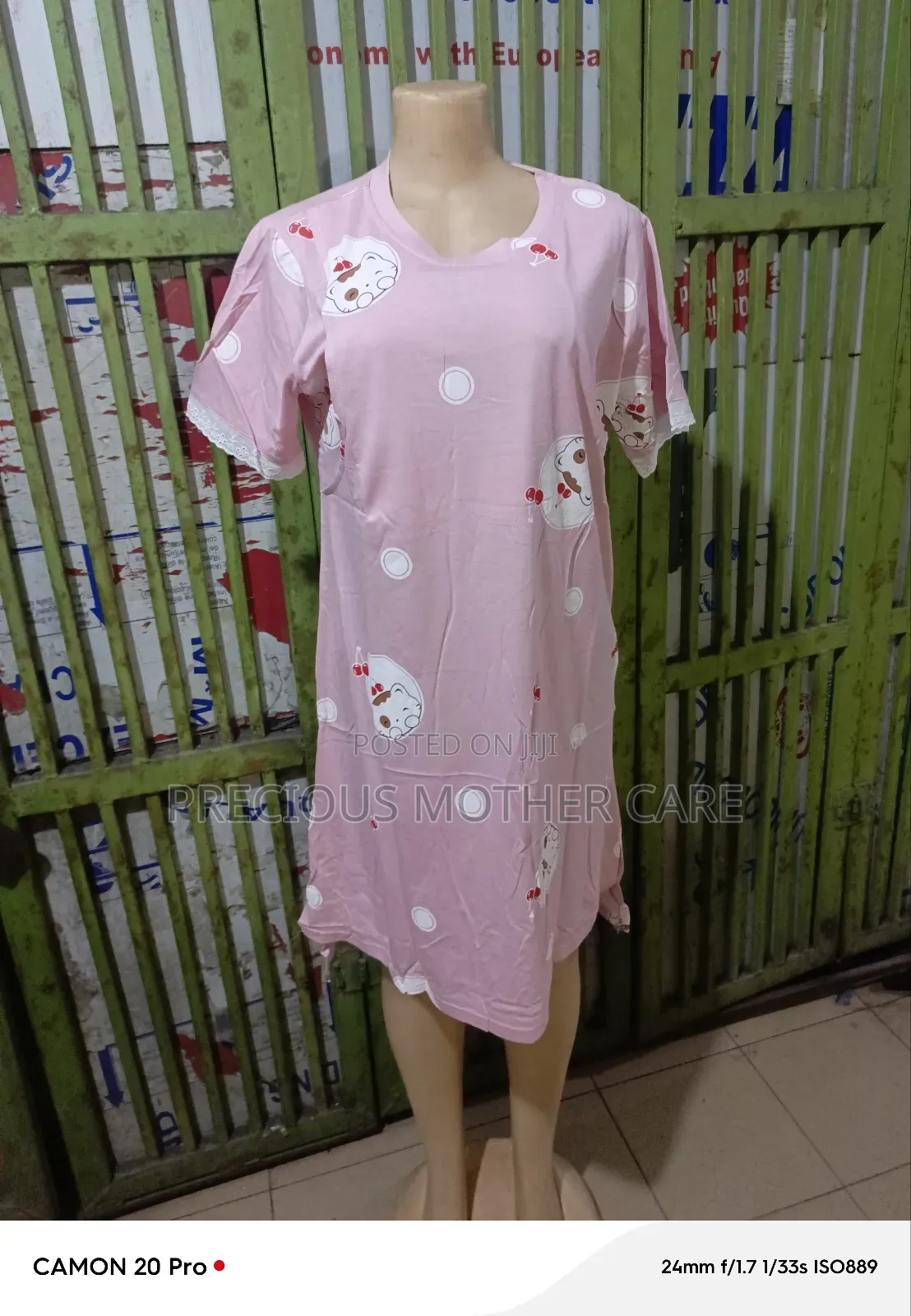 Multipurpose Maternity and Nursing Night Gown