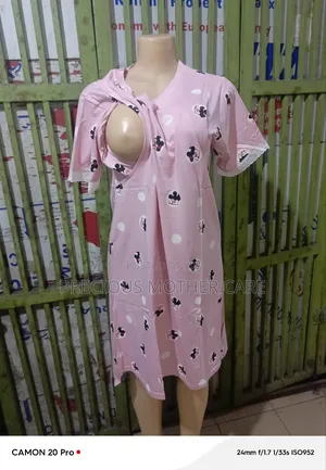 Multipurpose Maternity and Nursing Night Gown