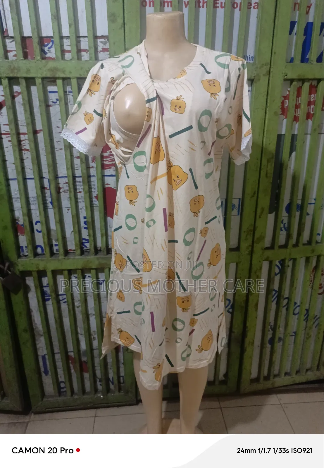 Multipurpose Maternity and Nursing Night Gown