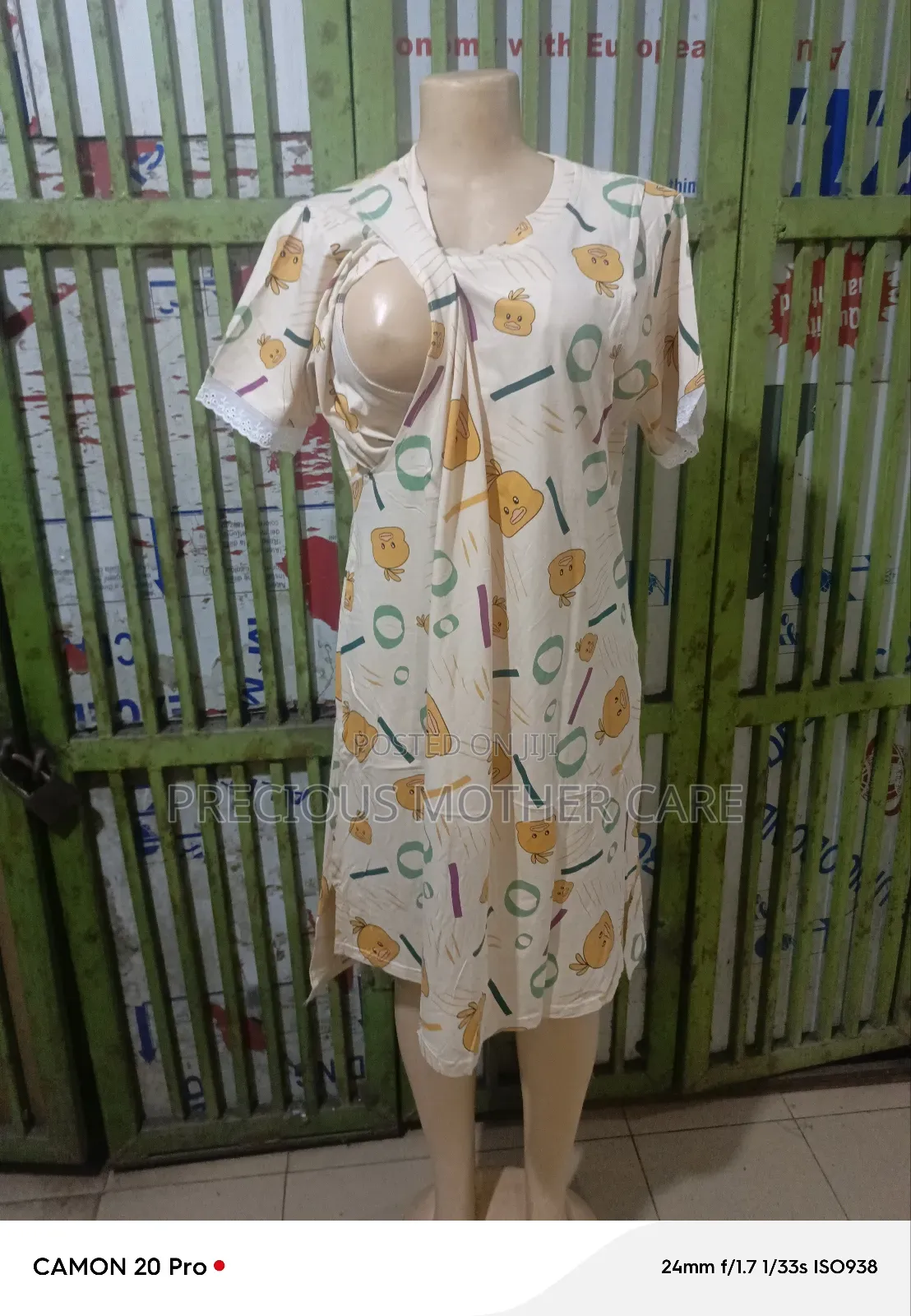Multipurpose Maternity and Nursing Night Gown
