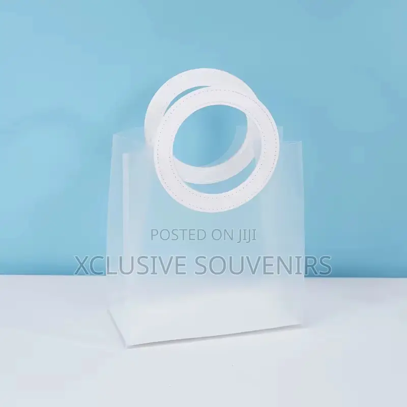 12pcs Transparent Frosted Durable Gift Bag