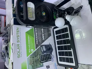 Portable Traveling Solar System Mw-X6 Lighting and Power Kit.