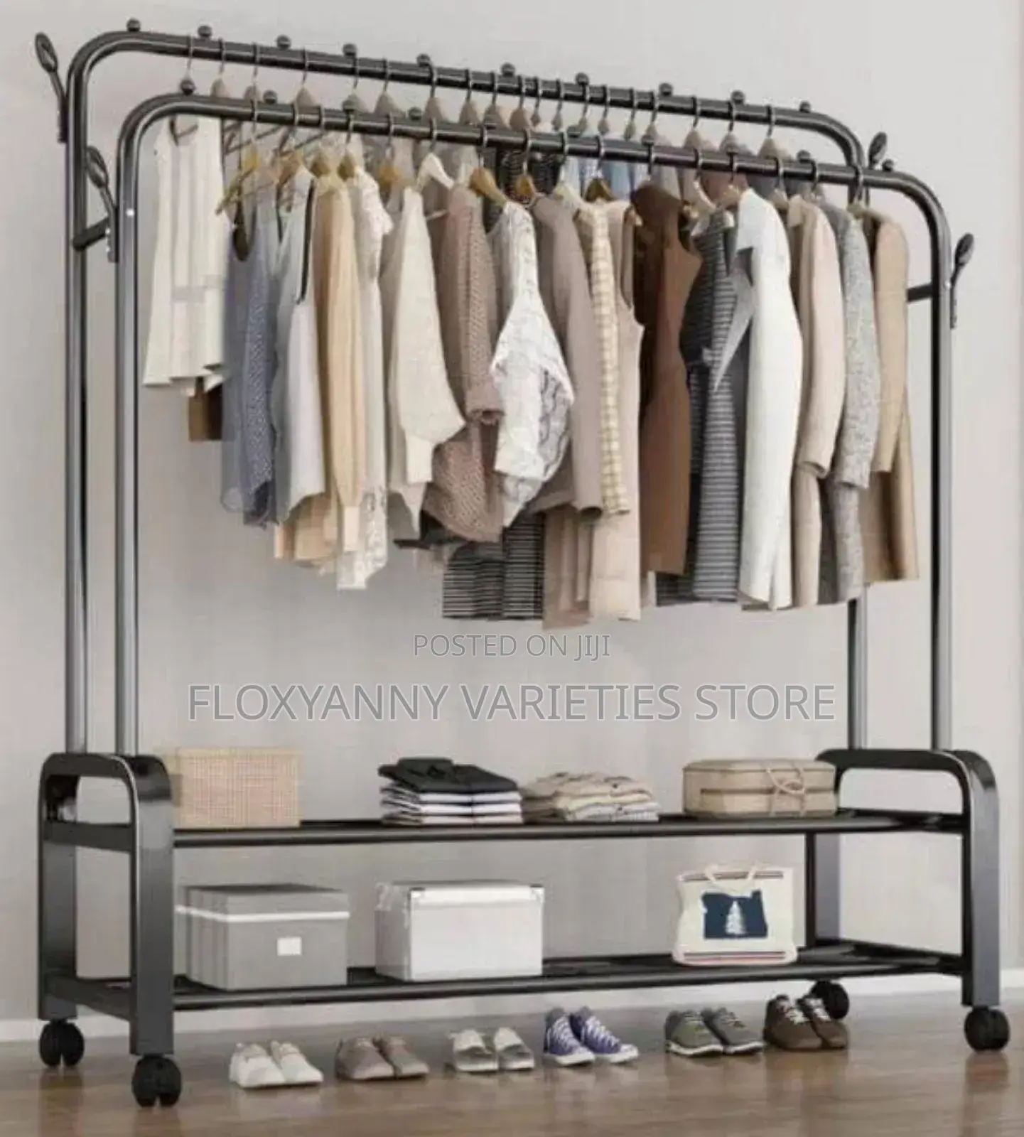 35kg Heavy Duty Double Pole Clothe Hanger/Rack
