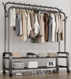 35kg Heavy Duty Foldable Indoor Double Pole Clothe Hanger/Rack