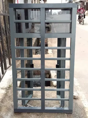 Frameless Window With Inner Burglary and Net
