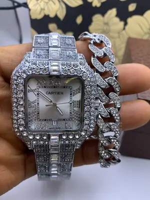 Cartier Ice Watch and Bracelet