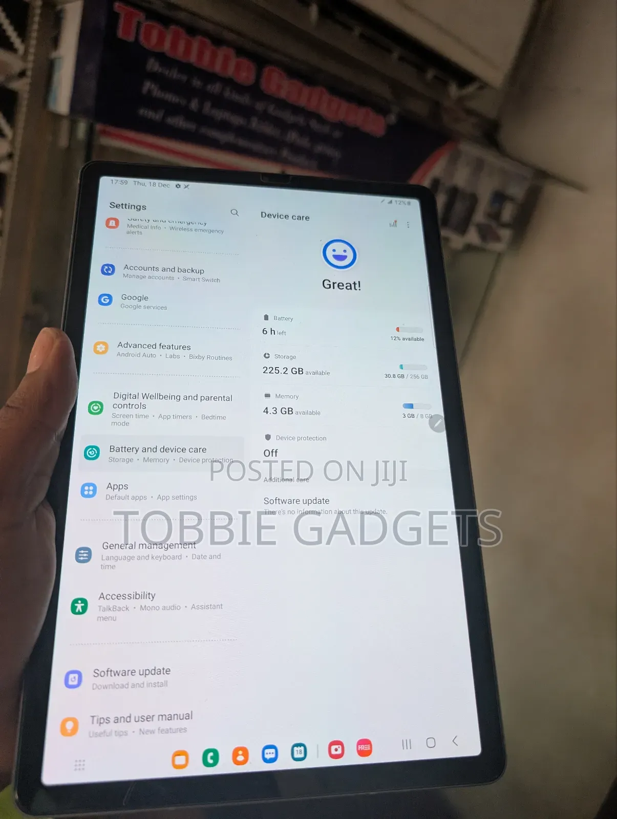 Samsung Galaxy Tab S6 256 GB Gray