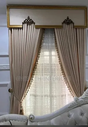 Beautiful Beige Turkish Curtains With Board