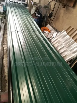 Aluminum Long Span Roofing Sheet Green Color