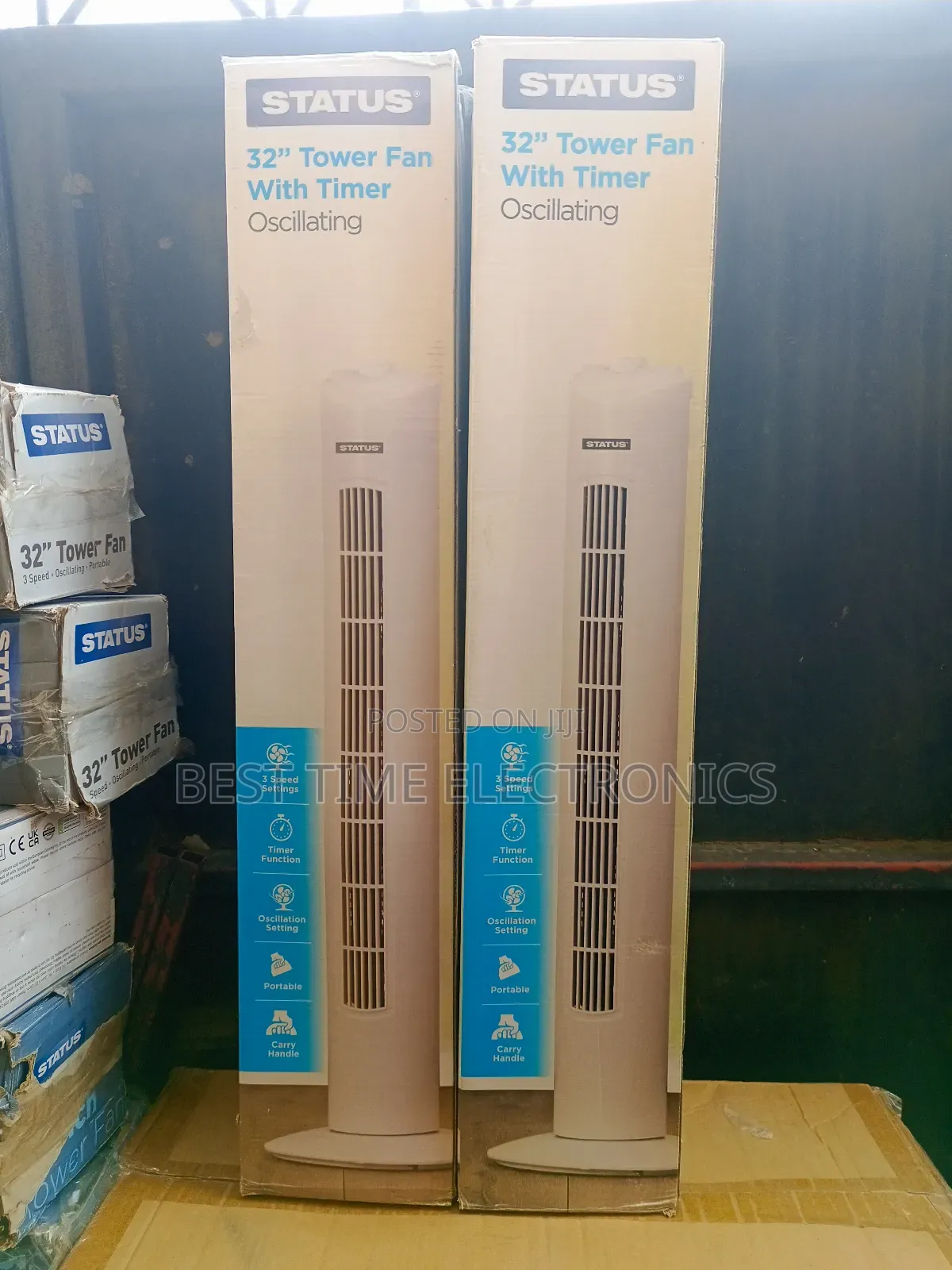 32" Status Electrical Tower Floor Fan