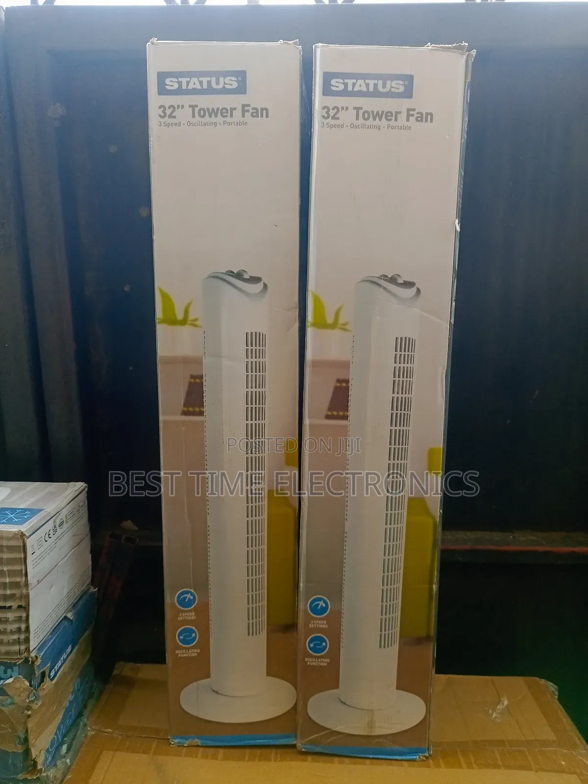 32" Status Electrical Tower Floor Fan
