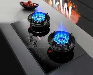Original Sky-Oppein Built-in Flips Up 2 Burners Gas Cooker With Timer