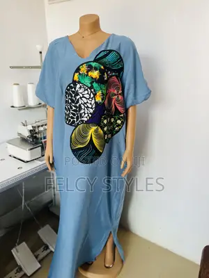 Ankara Patches Bubu Gown