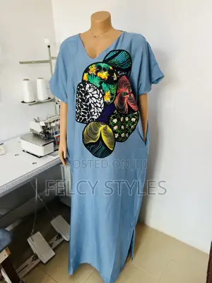 Ankara Patches Bubu Gown
