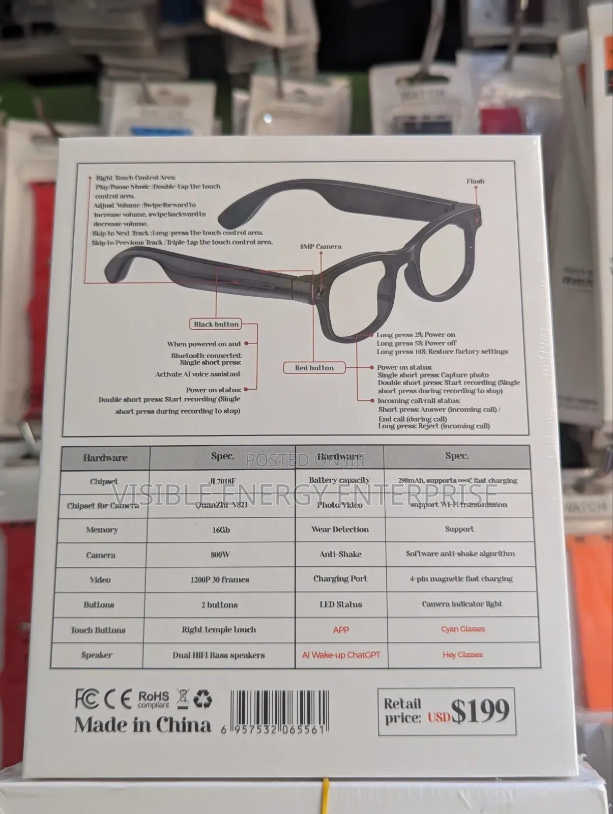 Ai Smart Glasses Aimb-G1
