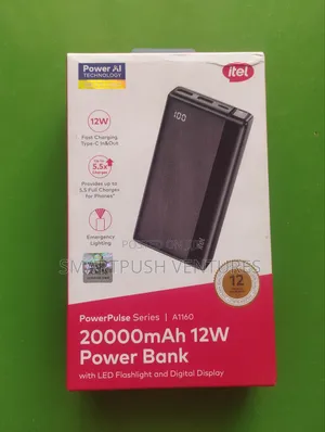 Itel 20,000mah Power Bank