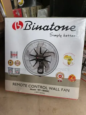 Binatone 18" Wall Fan With Remote Wf-1800rc