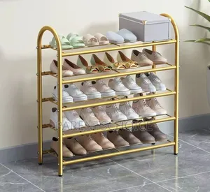 Luxury Multi-Purpose Storage Shoe Rack Organizer- Gold