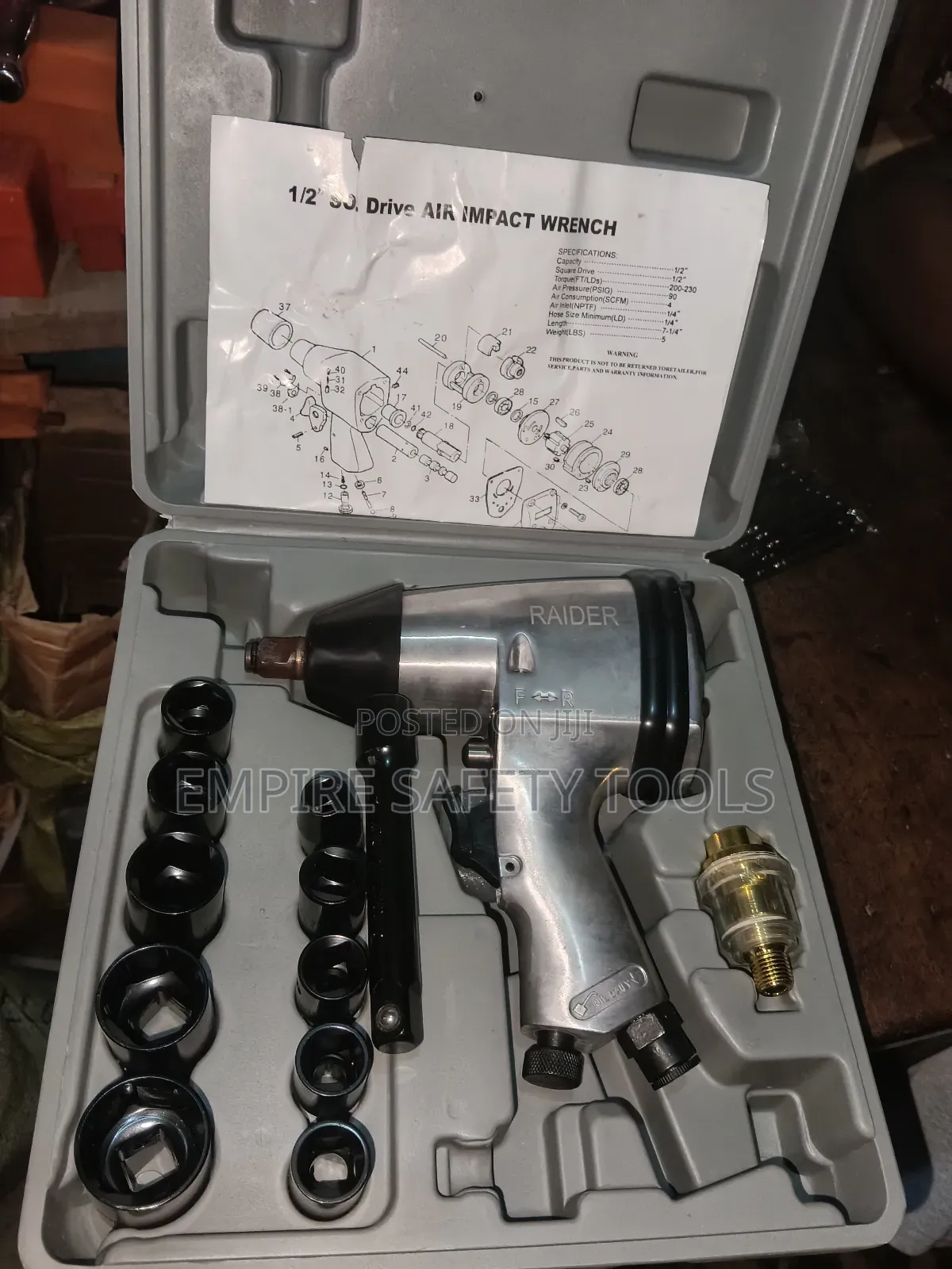 1⁄2" Air Impact Wrench Kit(Raider)