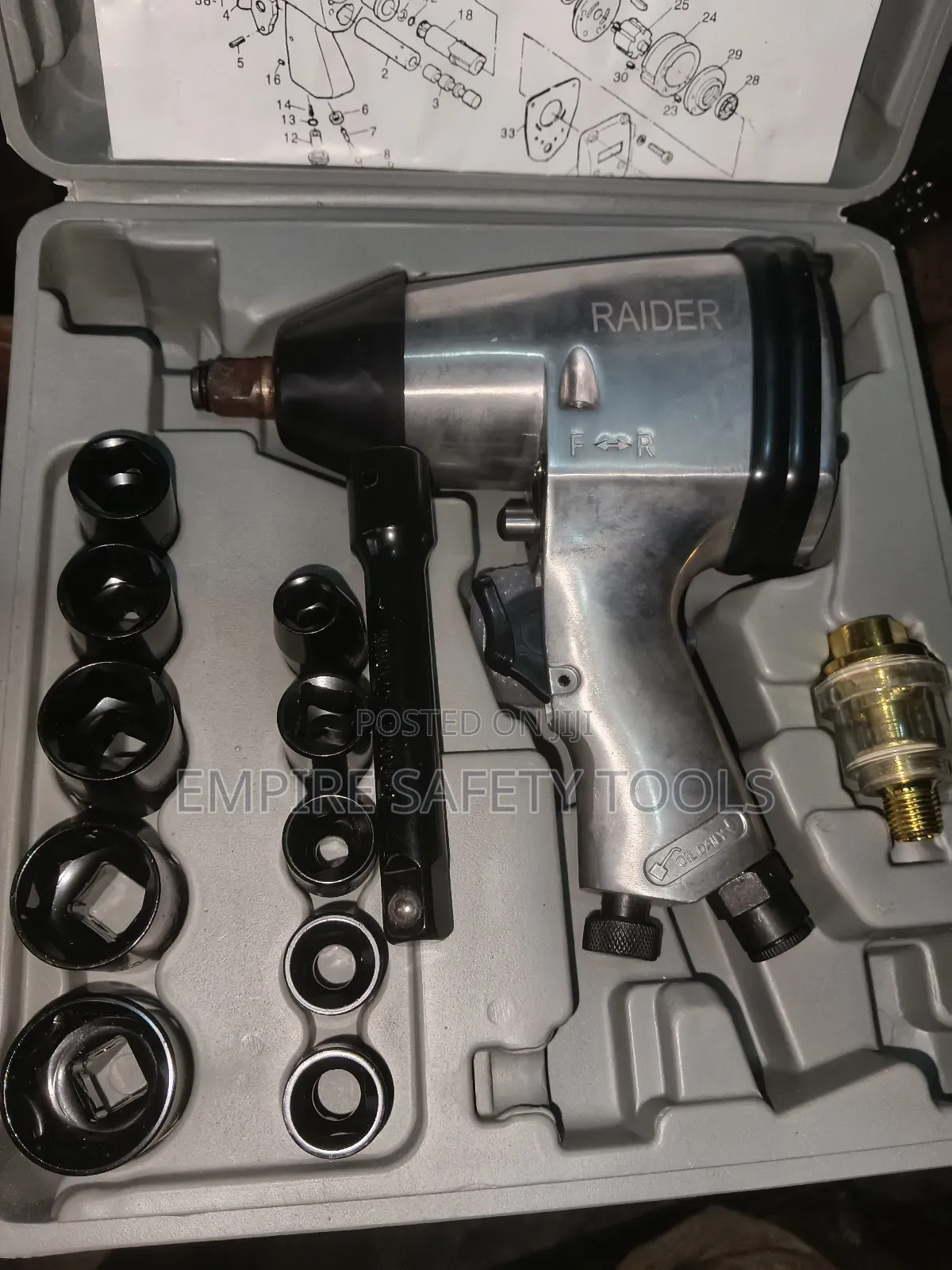 1⁄2" Air Impact Wrench Kit(Raider)
