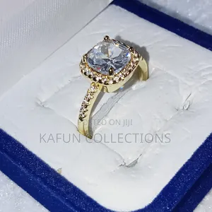 Lemon-Gold Quality Zirconia Proposal Ring