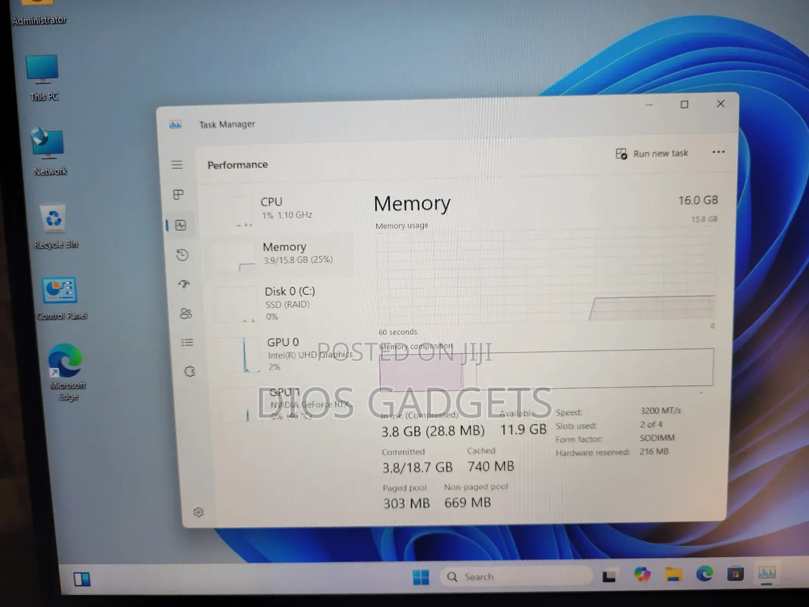 Laptop Asus ROG Strix G16 G614 16GB Nvidia SSD 1T