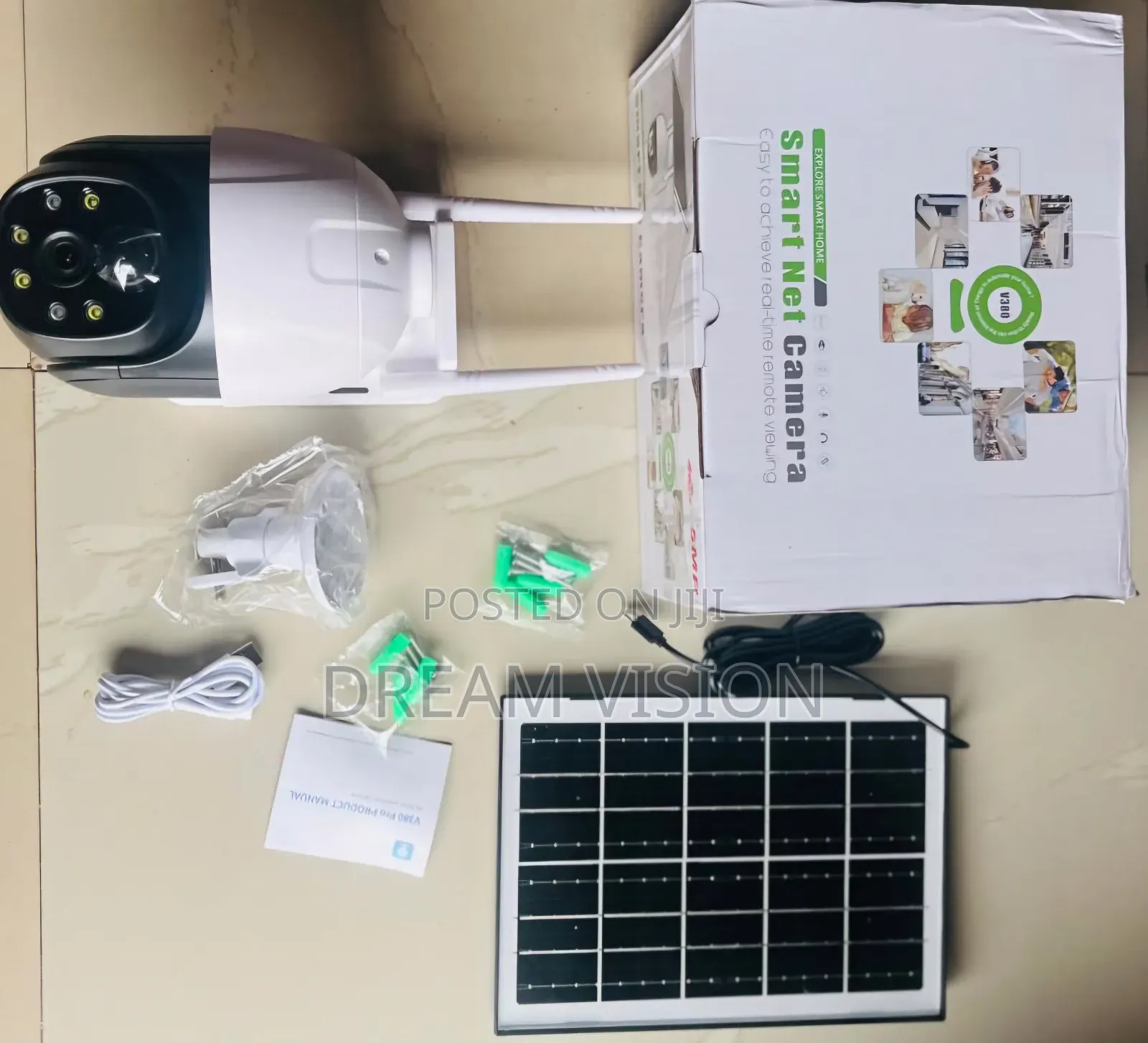 Single Lens Solar Smart Camera V380