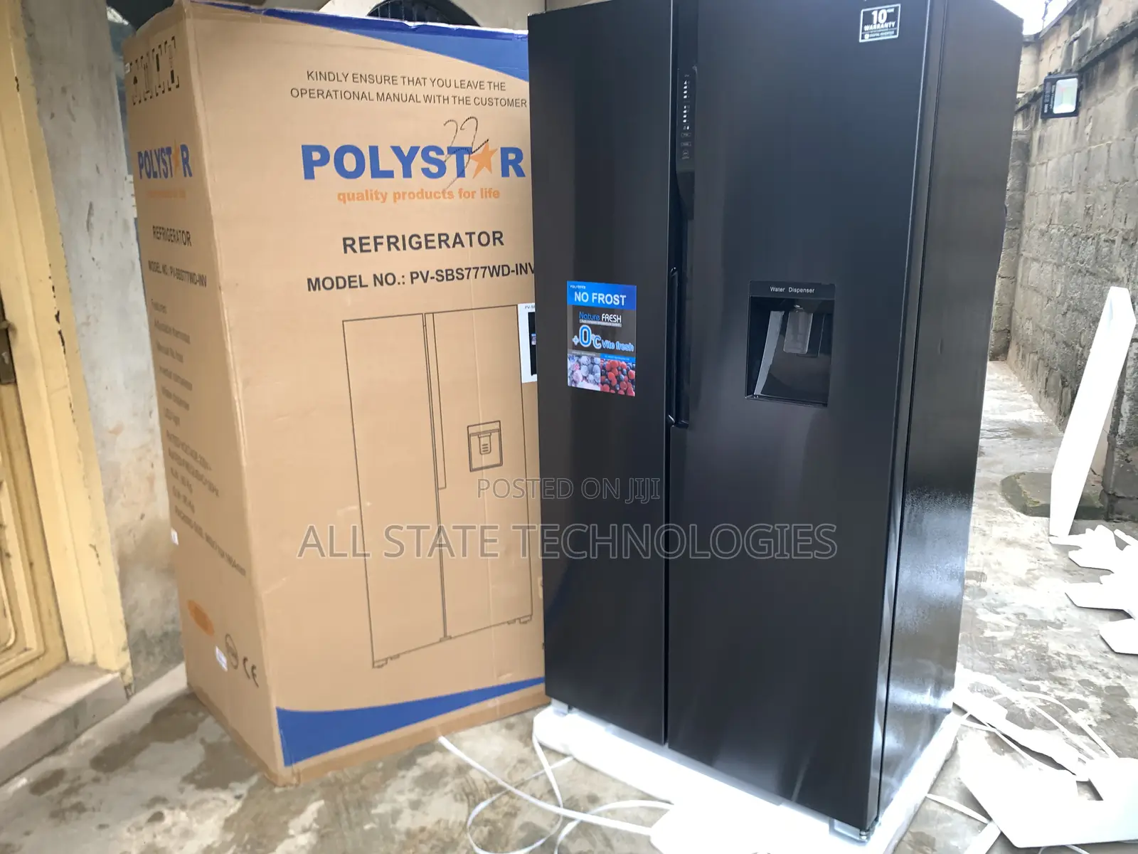 Polystar Pv-Sbs776wd-Inv High-Capacity 620l Fridge