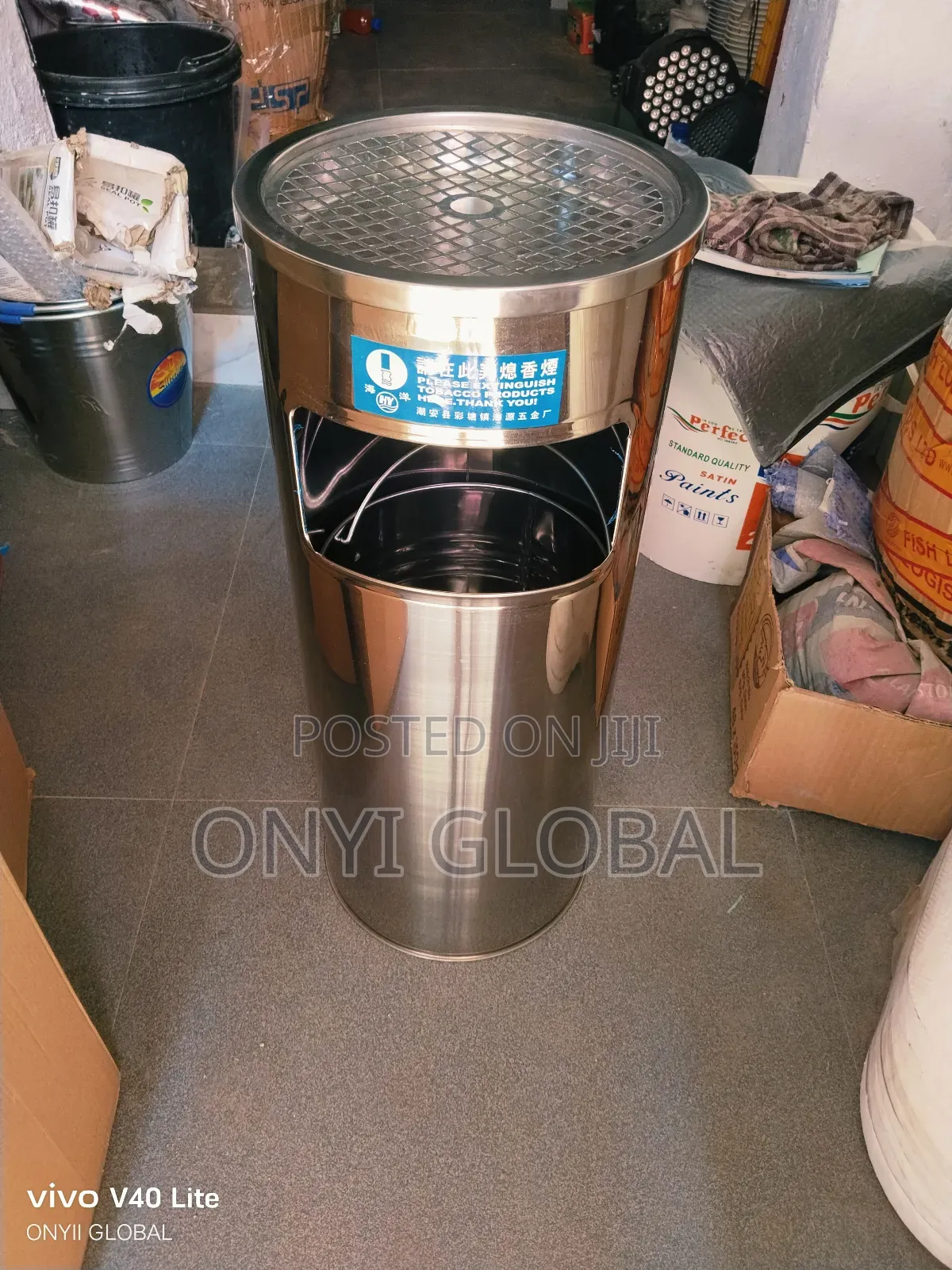 Ash Tray and Waste Bin