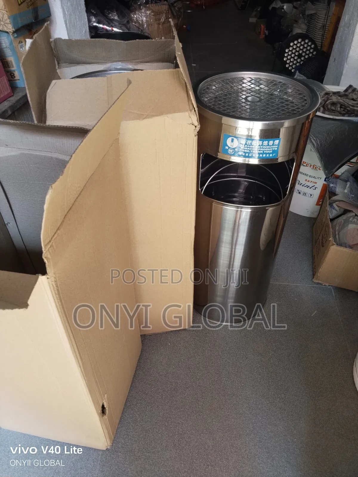 Ash Tray and Waste Bin