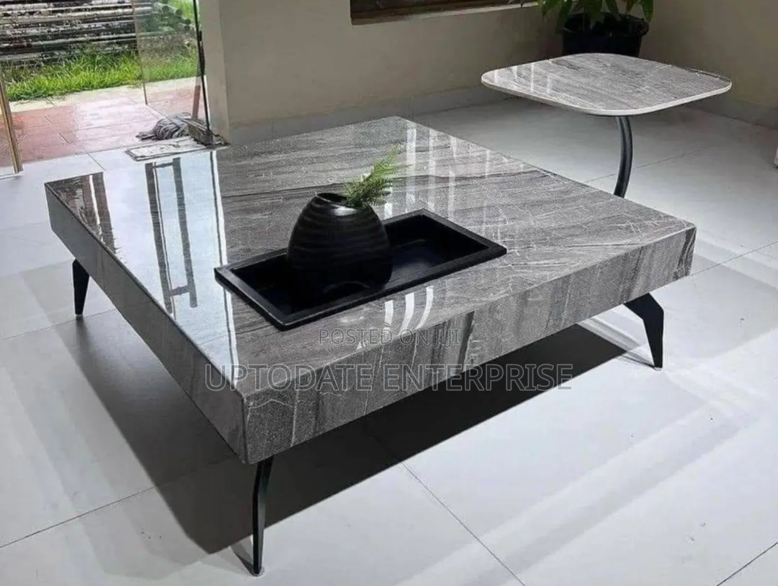 Super Marble Center Table and Stool
