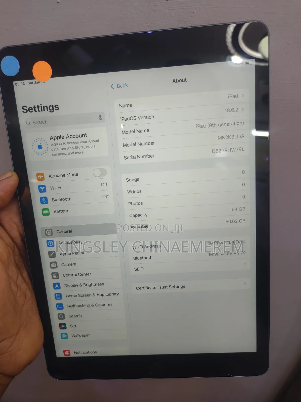 Apple iPad 10.2 (2021) 64 GB Gray