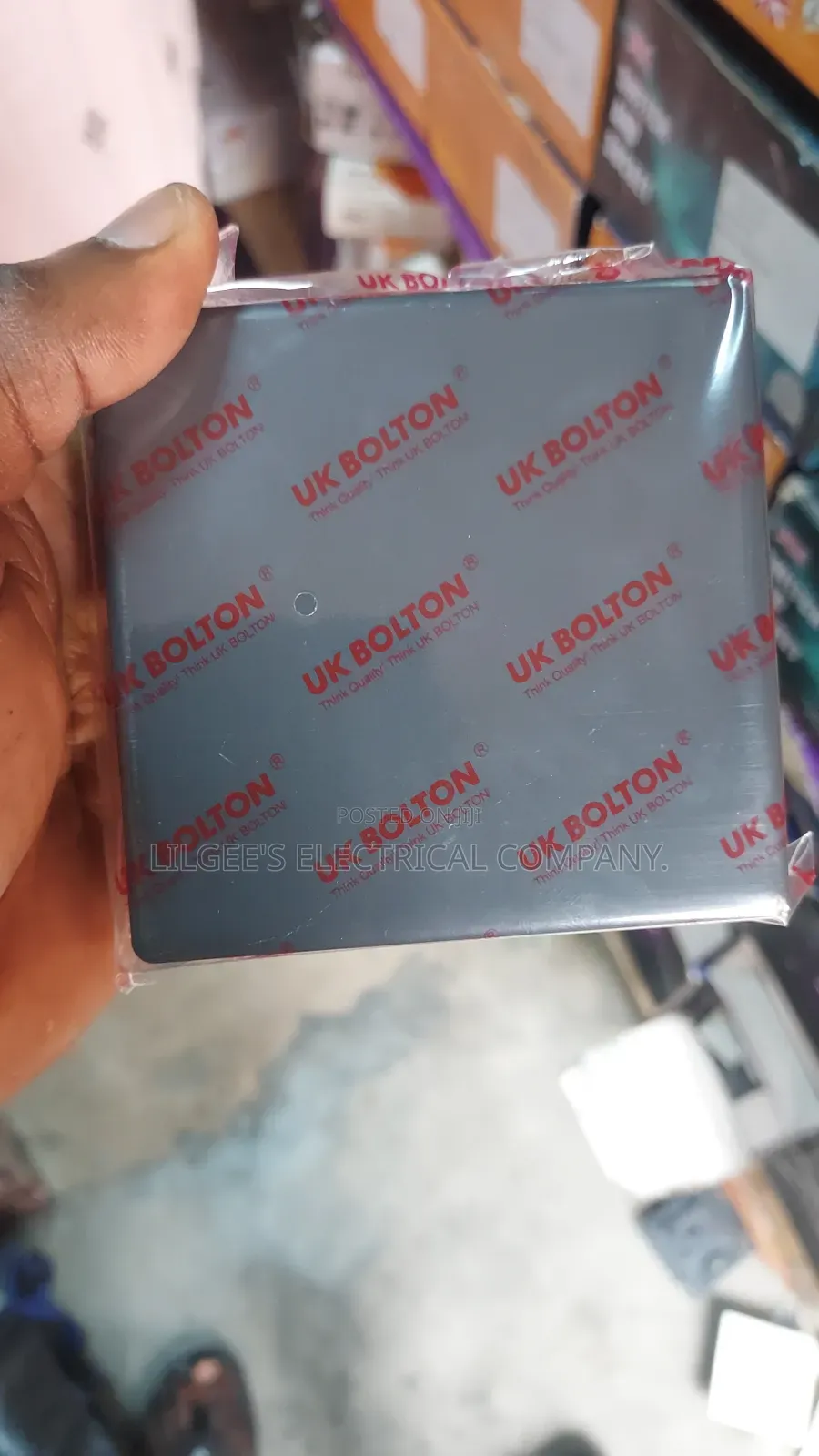 Black Colour Blank Cover for Lighting Switch