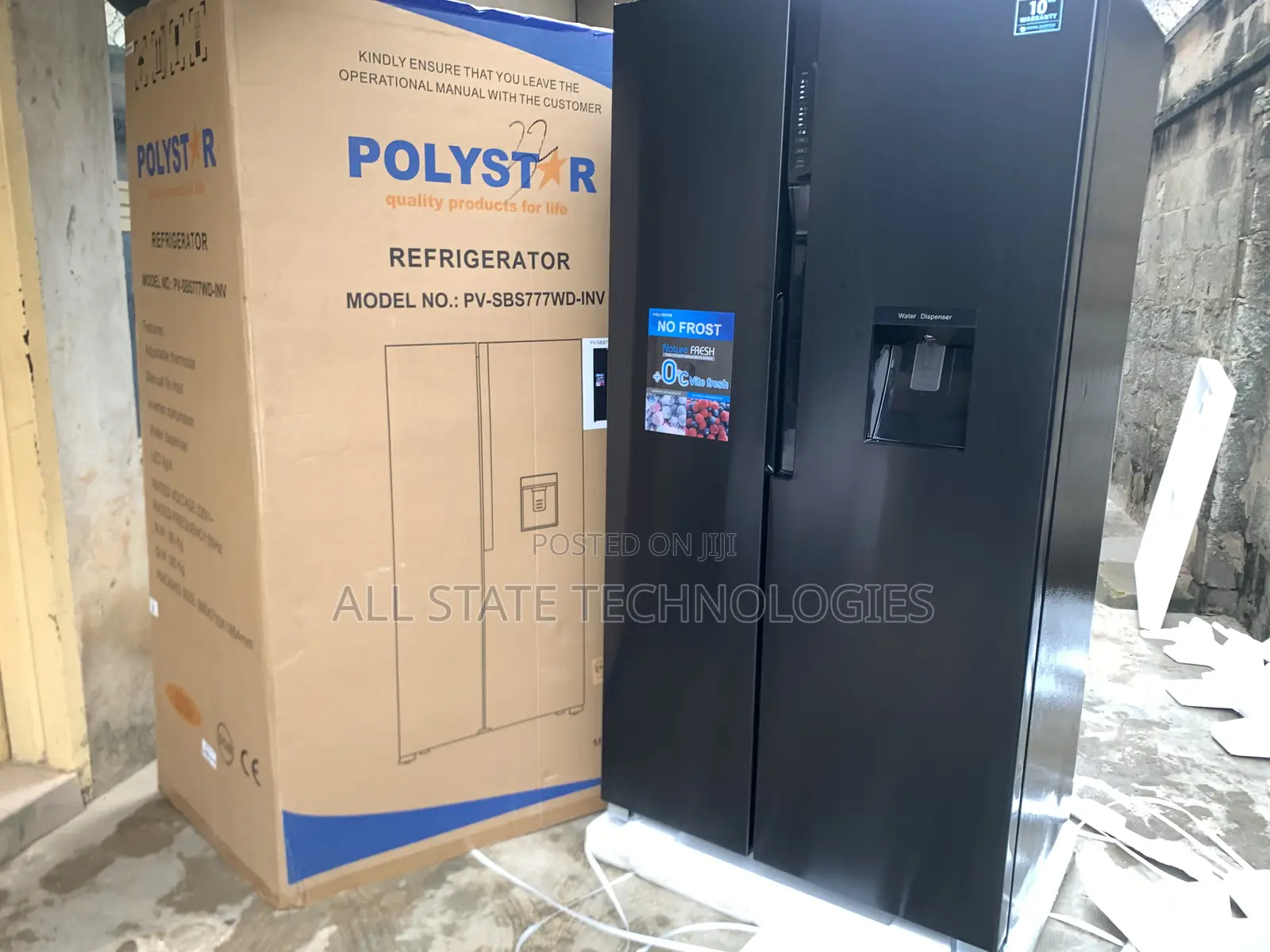 Polystar Pv-Sbs776wd-Inv 620l Efficient Inverter Fridge