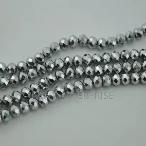 Handmade Silver Crystal Bead