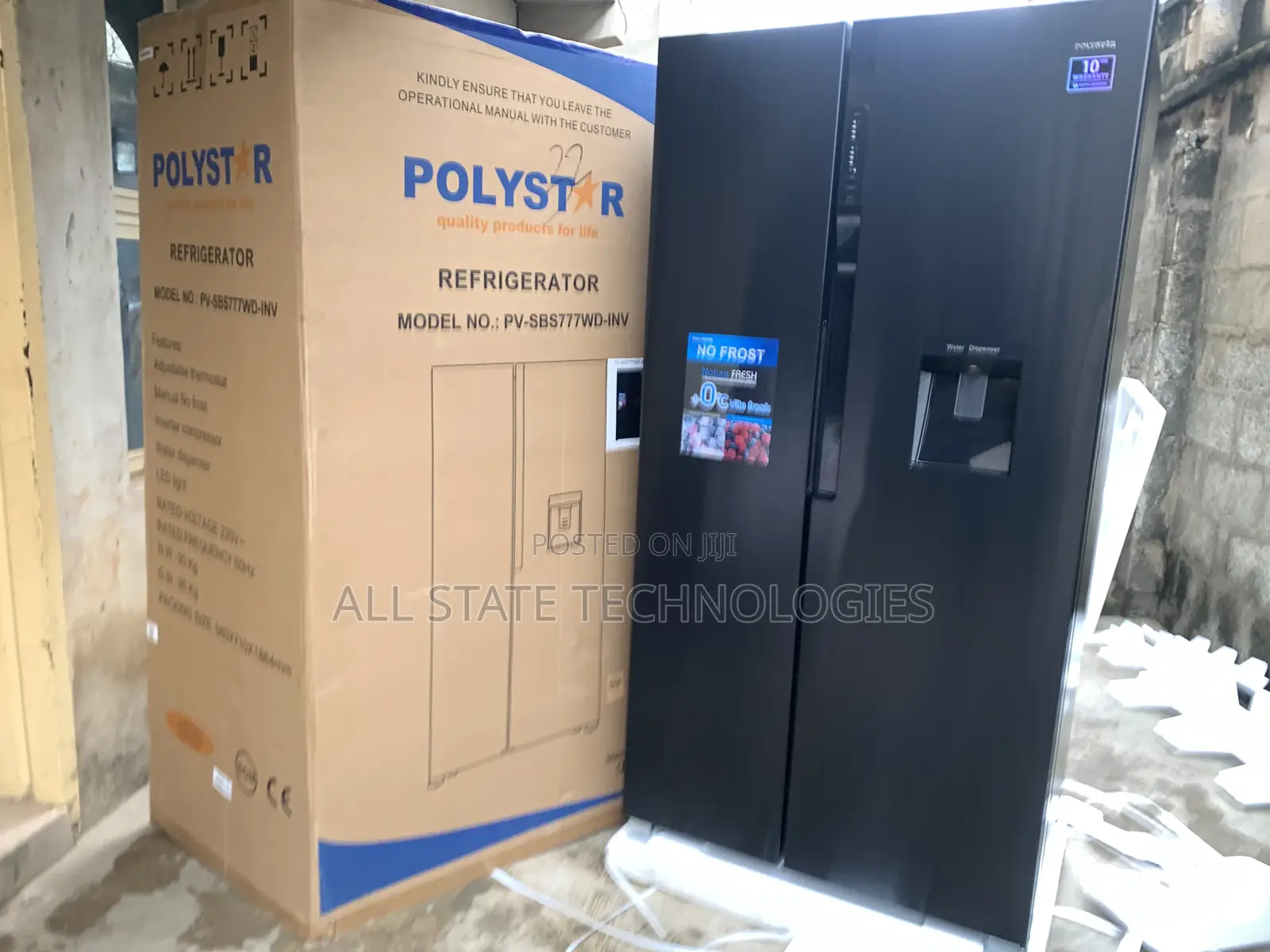 Polystar 620l Smart Inverter Fridge Pv-Sbs776wd-Inv