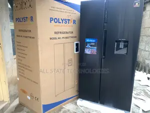 Polystar Pv-Sbs776wd-Inv Side-by-Side Fridge for Home